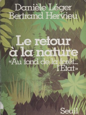 cover image of Le Retour à la nature